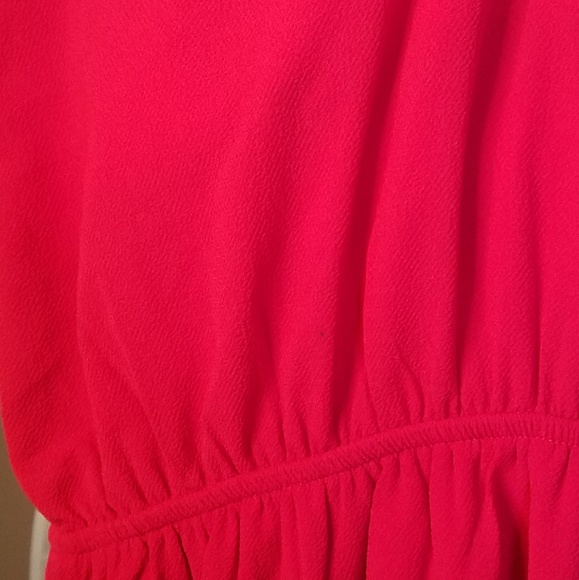 Monteau Red Scalloped edge dress L - Picture 3 of 3